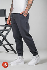 Мужские теплые спортивные штаны OVERSIZE 3 Графит Teamv 8034225 фото №2