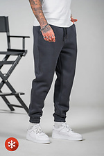 Мужские теплые спортивные штаны OVERSIZE 3 Графит Teamv 8034225 фото №3