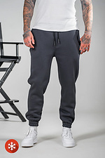 Мужские теплые спортивные штаны OVERSIZE 3 Графит Teamv 8034225 фото №4