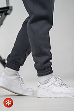 Men's warm sports pants OVERSIZE 3 Graphite Teamv 8034225 photo №6