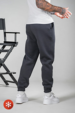 Мужские теплые спортивные штаны OVERSIZE 3 Графит Teamv 8034225 фото №7