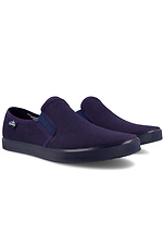 Sommersneaker aus blauem Stoff Las Espadrillas 4101226 Foto №3