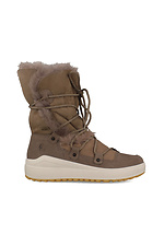 Dunkelgraue Ugg-Winterstiefel zum Schnüren für Damen aus Wildleder Forester 4203228 Foto №3