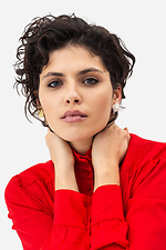 Rosenförmige Perlenohrringe für Damen 4515228 Foto №4