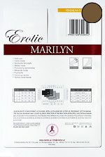 Graceful sexy stockings 15 den with fishnet cuffs Marilyn 3009229 photo №4