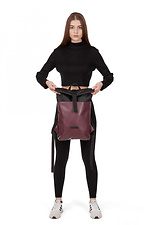 Фіолетовий рюкзак ролл-топ з кишенею для ноутбука GARD 8011229 фото №2