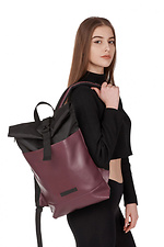 Purple roll-top backpack with laptop pocket GARD 8011229 photo №3