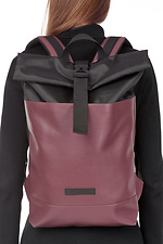Purple roll-top backpack with laptop pocket GARD 8011229 photo №5