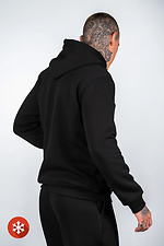 Men's warm fleece hoodie Basic 3 Black Teamv 8034229 photo №5