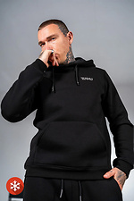 Men's warm fleece hoodie Basic 3 Black Teamv 8034229 photo №6