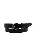 Women's black belt made of genuine leather Garne 3300230 photo №2