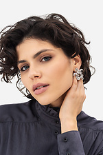 Women's earrings in the shape of ginkgo biloba leaves  4515230 photo №1