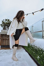 Чорні високі гольфи в рубчик M-SOCKS 2040231 фото №4