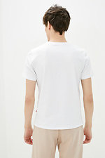 Базовая хлопковая футболка белого цвета GEN 8000231 фото №2
