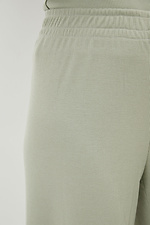 Zielone, prążkowane spodnie typu culots DONNA z wysokim stanem Garne 3038232 zdjęcie №4