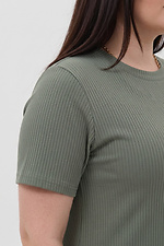 JULI Olivgrünes Kleid Garne 3044232 Foto №4