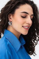 Women's earrings in the shape of ginkgo biloba leaves  4515232 photo №5
