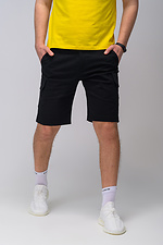 Black long cotton shorts Custom Wear 8025232 photo №3