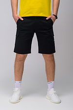 Black long cotton shorts Custom Wear 8025232 photo №6