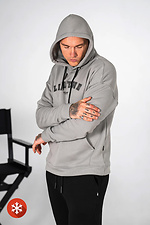 Warmer Herren-Kapuzenpullover mit lockerer Passform und LIFETIME 3-Aufdruck in Grau Teamv 8034232 Foto №4