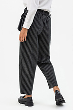 Striped wool blend trousers with patch pocket Garne 3041233 photo №2