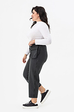 Striped wool blend trousers with patch pocket Garne 3041233 photo №9