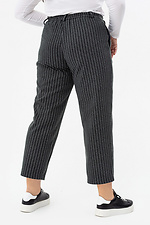 Striped wool blend trousers with patch pocket Garne 3041233 photo №12