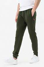 Męskie spodnie sportowe w kolorze khaki GEN 7775234 zdjęcie №1