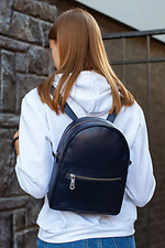 Маленький городской рюкзак из синего кожзама SGEMPIRE 8015234 фото №3