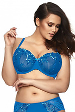 Blue lace bra for large breasts Kinga 4024235 photo №1