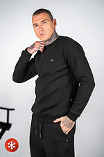 Men's warm sweatshirt of large sizes Basic Big Black Teamv 8034235 photo №2