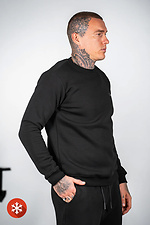 Men's warm sweatshirt of large sizes Basic Big Black Teamv 8034235 photo №4