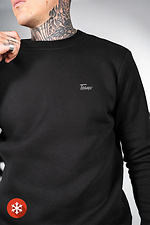 Men's warm sweatshirt of large sizes Basic Big Black Teamv 8034235 photo №7