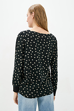 Oversized cotton sweater FLATUS in polka dots with wide sleeves Garne 3038236 photo №3