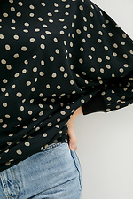 Oversized cotton sweater FLATUS in polka dots with wide sleeves Garne 3038236 photo №4