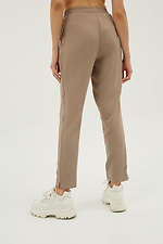 Beige loose fit business trousers Garne 3039236 photo №3