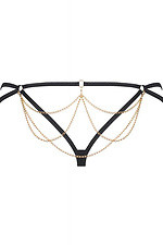 Women's panties thong pantheria black Obsessive 4027236 photo №4