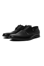 Черные классические туфли из натуральной кожи  4205236 фото №2