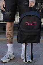 Freizeit-Schulrucksack für Jungen Without Compact mit Druck Squid Game Schwarz Without 8055236 Foto №1