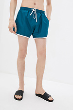 Бірюзові плавальні шорти з плащової тканини GEN 8000237 фото №1
