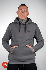 Warmer Fleece-Hoodie für Herren Basic 3 Dunkelgrau Teamv 8034237 Foto №2