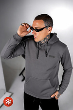 Warmer Fleece-Hoodie für Herren Basic 3 Dunkelgrau Teamv 8034237 Foto №3
