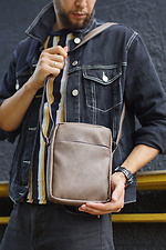 Универсальная сумка через плечо мессенджер с внешним карманом Mamakazala 8038237 фото №6