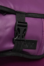 Прямоугольная сумка на пояс бананка фиолетового цвета с клапаном GEN 9005237 фото №6