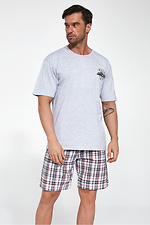 Bawełniana piżama męska z szortami na lato Cornette 2026238 zdjęcie №1