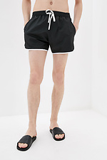 Black raincoat swim shorts GEN 8000238 photo №1