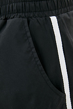 Czarne szorty kąpielowe z płaszczem przeciwdeszczowym GEN 8000238 zdjęcie №3