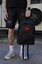 Casual School Backpack for Boys Without Compact With Print Spider-Man Black Without 8055238 photo №2