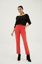 Luźne spodnie biznesowe w kolorze czerwonym Garne 3039239 zdjęcie №2