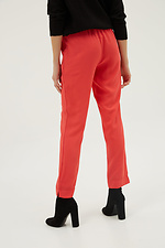 Luźne spodnie biznesowe w kolorze czerwonym Garne 3039239 zdjęcie №4